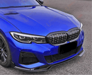Fits BMW 3 Series G20 M Sport 2019-2022 Front Bumper Lip Car Spoiler (Gloss Black)-6