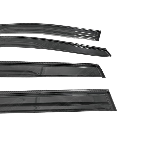 3D Mugen Style Window Visors Shade Deflectors in Carbon Fiber for 2023 Nissan Altima by SuperAutoUSA
