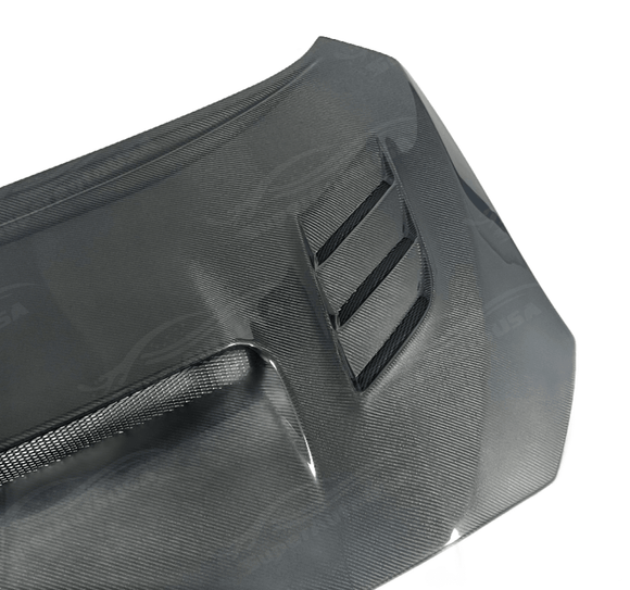 High-Quality Real Carbon Fiber Front Engine Vented Bonnet Hood for 2021 Subaru WRX VA Chassis