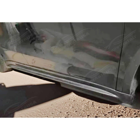 Performance Real Carbon Fiber Side Under Spoiler for 2025 Tesla Model Y by SuperAutoUSA
