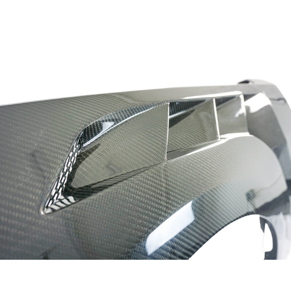 SuperAutoUSA aerodynamic carbon fiber wide body fenders for 2024 Ford Mustang GTD Style