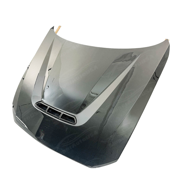 SuperAutoUSA aerodynamic front vented hood for 2020 BMW M2 CS