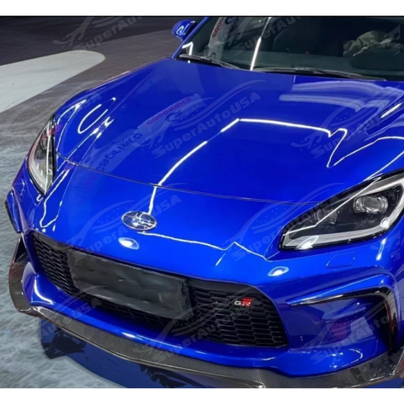 SuperAutoUSA precision-fit carbon fiber front splitter lip for 2023 Subaru BRZ Premium