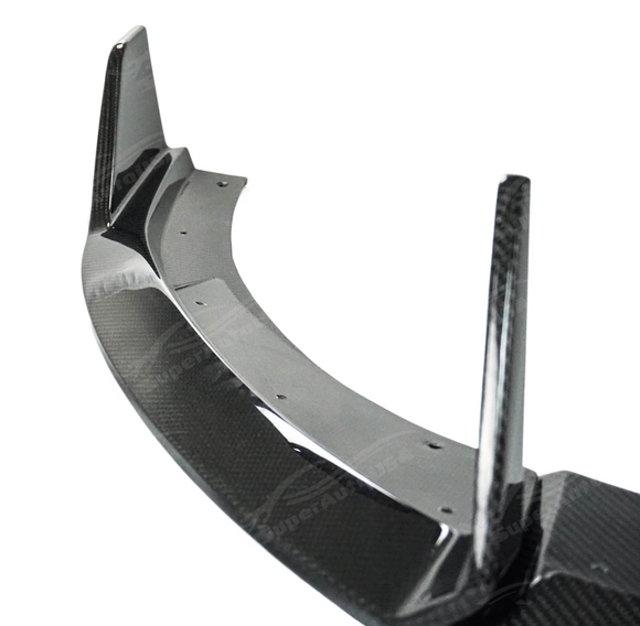 SuperAutoUSA durable real carbon fiber lower bumper lip for Kia K5 2025+.
