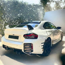High Kick Rear Trunk Spoiler Wing in Gloss Black for 2023 BMW M2 G87