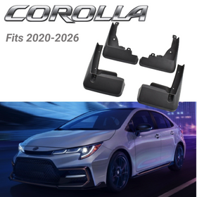 Fit 2020-2026 Toyota Corolla Black Sedan Mud Flaps Splash Guard Fender Mudguard