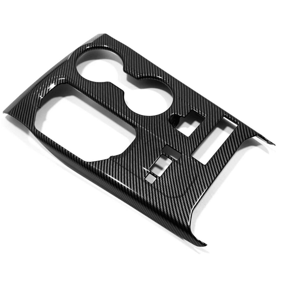 Fits 2020-2025 Toyota Highlander Gear Box Shift Cup Holder Cover (Carbon Fiber Print)