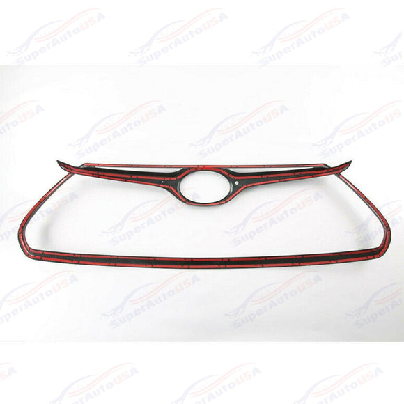 Se adapta a Toyota Highlander 2020-2023, marco de ABS negro brillante, cubierta de rejilla delantera 