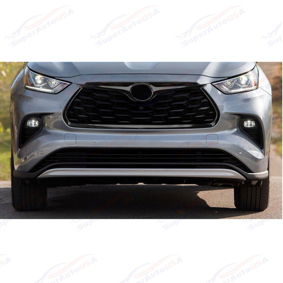 Se adapta a Toyota Highlander 2020-2023, marco de ABS negro brillante, cubierta de rejilla delantera 