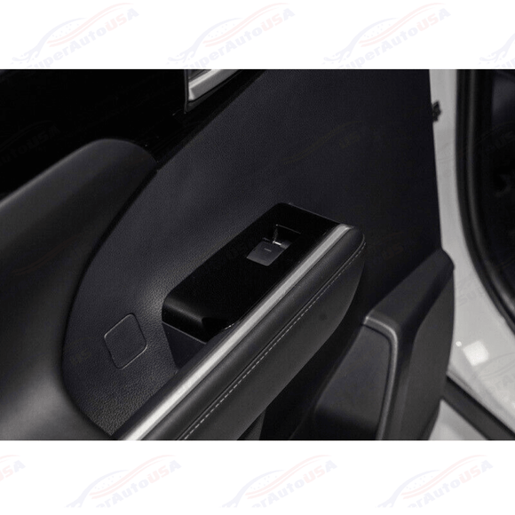 Ajuste del panel de interruptores de ventana interior de Toyota Highlander 2020-2024 (impresión de fibra de carbono) 