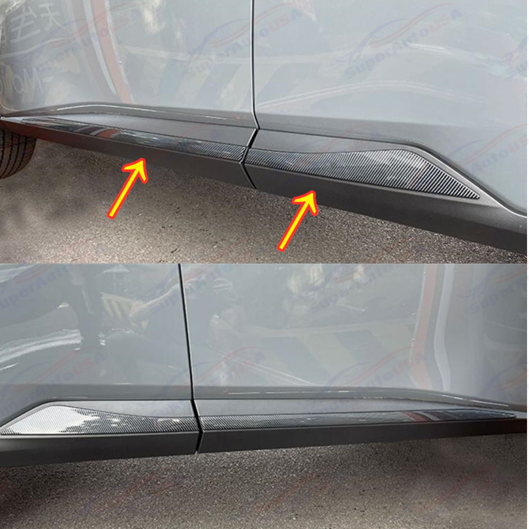 Side Door Body Molding Cover Trims Carbon Fiber Print For Nissan Rogue 21-24 - 0