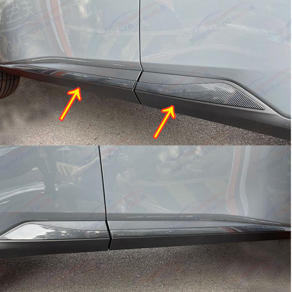 Side Door Body Molding Cover Trims Carbon Fiber Print For Nissan Rogue 21-24