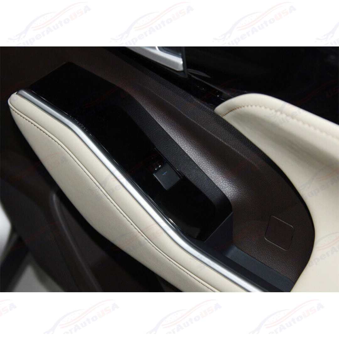 Ajuste del panel del interruptor de la ventana interior de Toyota Highlander 2020-2021 (impresión de fibra de carbono)