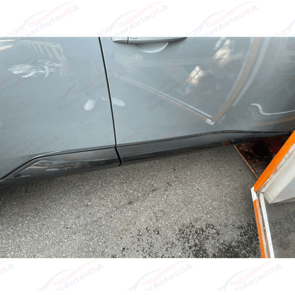 Side Door Body Molding Cover Trims Carbon Fiber Print For Nissan Rogue 21-24