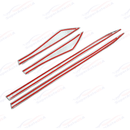 Side Door Body Molding Cover Trims Carbon Fiber Print For Nissan Rogue 21-24-5