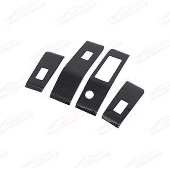 Ajuste del panel de interruptores de ventana interior de Toyota Highlander 2020-2024 (impresión de fibra de carbono) 