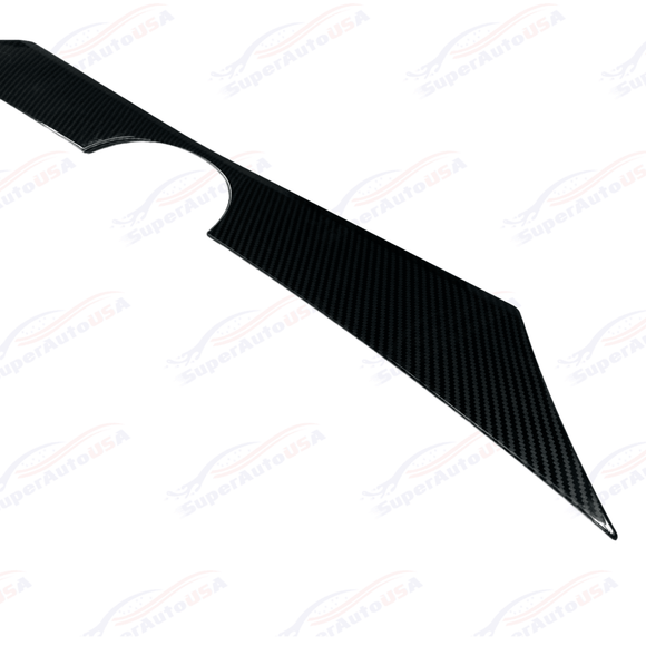 Fits 2020-2022 Toyota Highlander Rear Door Trunk Lid Decoration Latch Cover Molding Trim (Carbon Fiber Print)