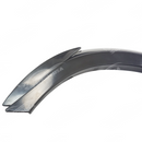 Detailed edge of the front fender flares wheel cover trim