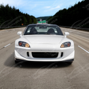 SuperAutoUSA CS style front lip on a white Honda S2000 AP2