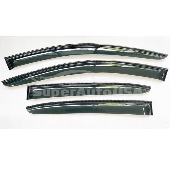 Fit 2013-2022 Acura ILX Vent Window Visors Rain Sun Wind Guards Shade Deflectors