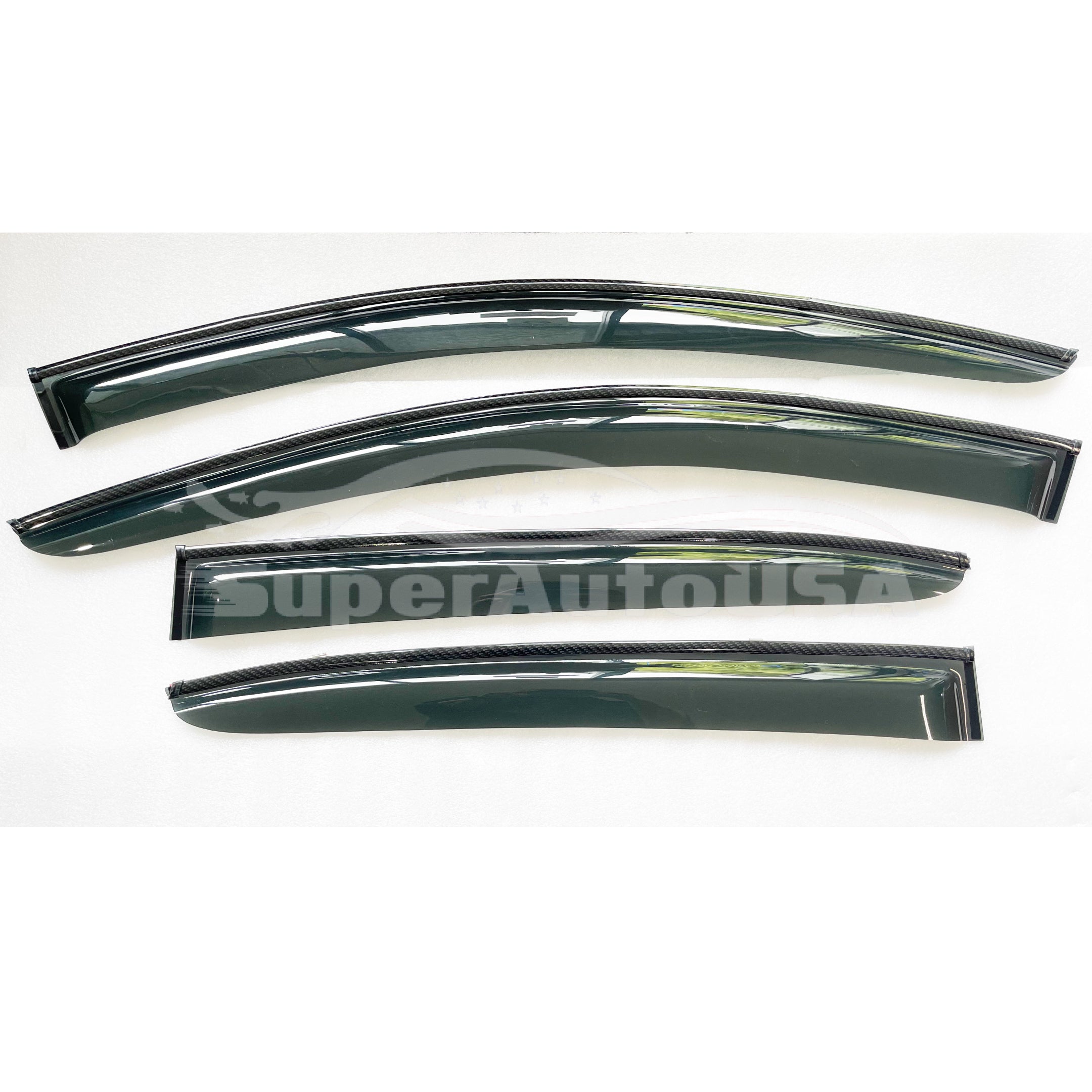 Fits Acura ILX 2013-2024 Carbon Fiber Trim Window Vent Visor Sun Guard Deflector