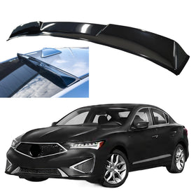 Fits for 2013-2023 Acura ILX Gloss Black Rear Roof Window Visor Spoiler