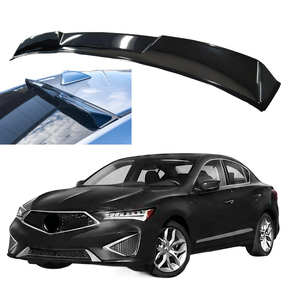 Fits for 2013-2023 Acura ILX Gloss Black Rear Roof Window Visor Spoiler