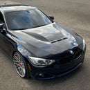 2012-2018 BMW F30 F32 F33 F36 3 Series + 4 Series - Carbon Fiber CS Style Vented Hood-8