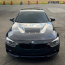 2012-2018 BMW F30 F32 F33 F36 3 Series + 4 Series - Carbon Fiber CS Style Vented Hood-1