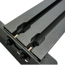 Detailed view of the heavy-duty installation bolts, rubber pads, and mounting tools.