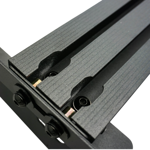 Detailed view of the heavy-duty installation bolts, rubber pads, and mounting tools.