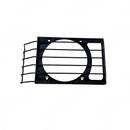 Heavy-duty stainless steel front light covers accenting the classic off-road look of a Mushroom White Grenadier