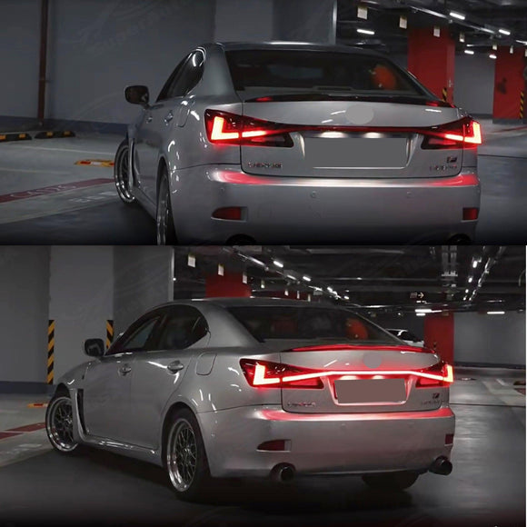 Fits 2006-2012 Lexus IS250 350 Full LED Tail Lights Sequential Assembly