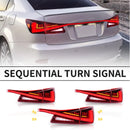 Fits 2006-2012 Lexus IS250 350 Full LED Tail Lights Sequential Assembly-5