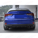 Fits 2013-20 Lexus IS300 IS350 Shark Curved Gloss Black Rear Bumper Diffuser-2