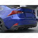 Fits 2013-20 Lexus IS300 IS350 Shark Curved Gloss Black Rear Bumper Diffuser-11