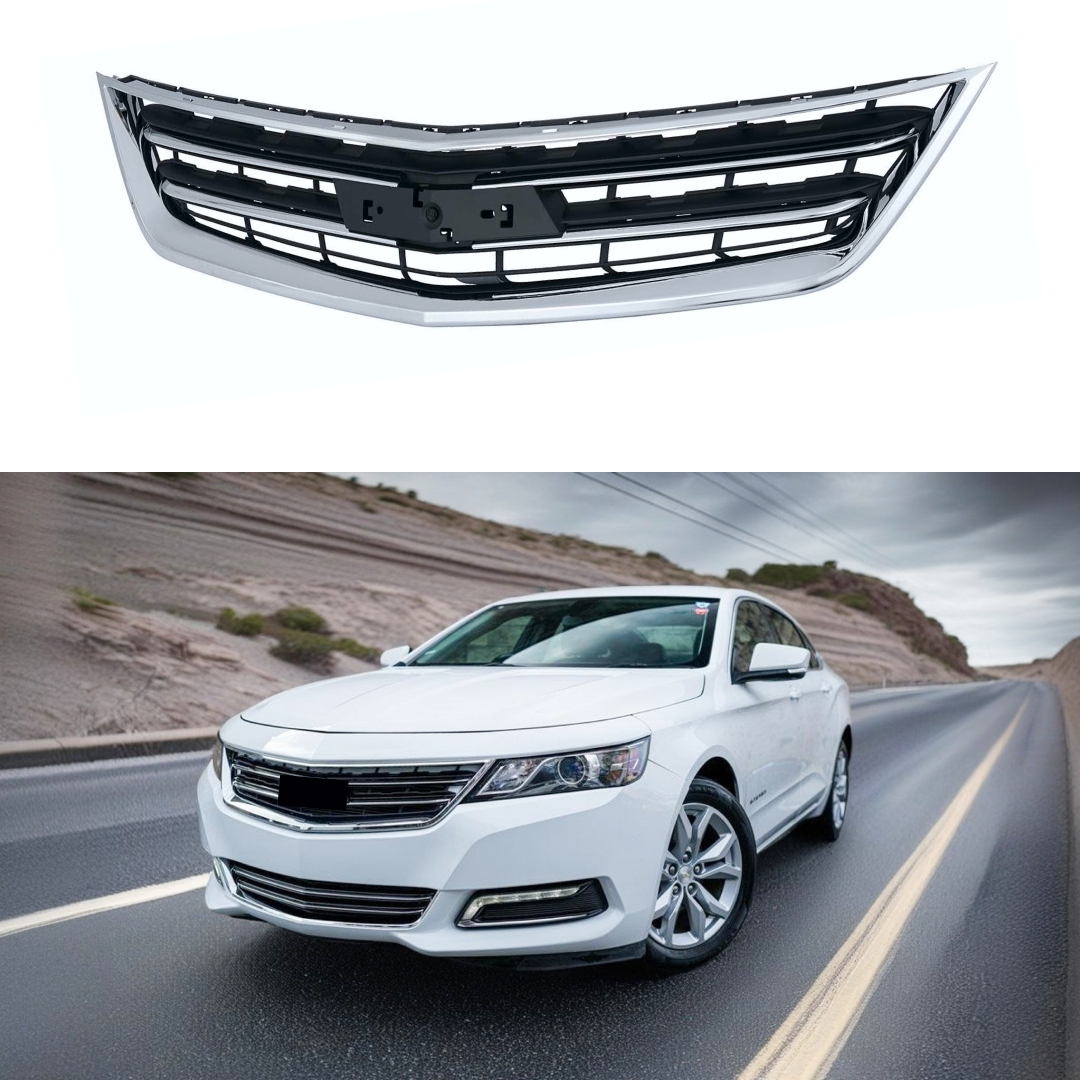 2014-2020 Chevrolet Impala chrome trim upper front bumper grille 1-piece