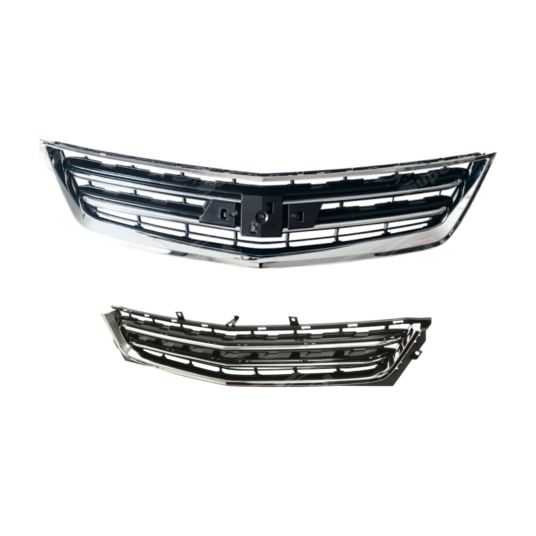 Chrome trim front upper and lower grille set for Chevrolet Impala 2014-2020