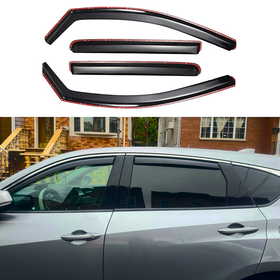 Fit 2019-2022 Acura RDX In-Channel Vent Window Visors Rain Sun Wind Guards Shade Deflectors