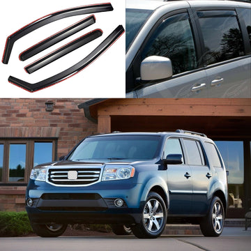 2010 Honda Pilot in-channel rain guards SuperAutoUSA