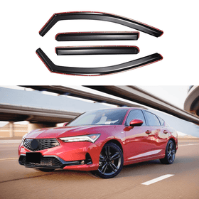 In-Channel Vent Window Visors on Fits 2023-2025 Acura Integra, designed to provide rain protection and shade while ensuring airflow