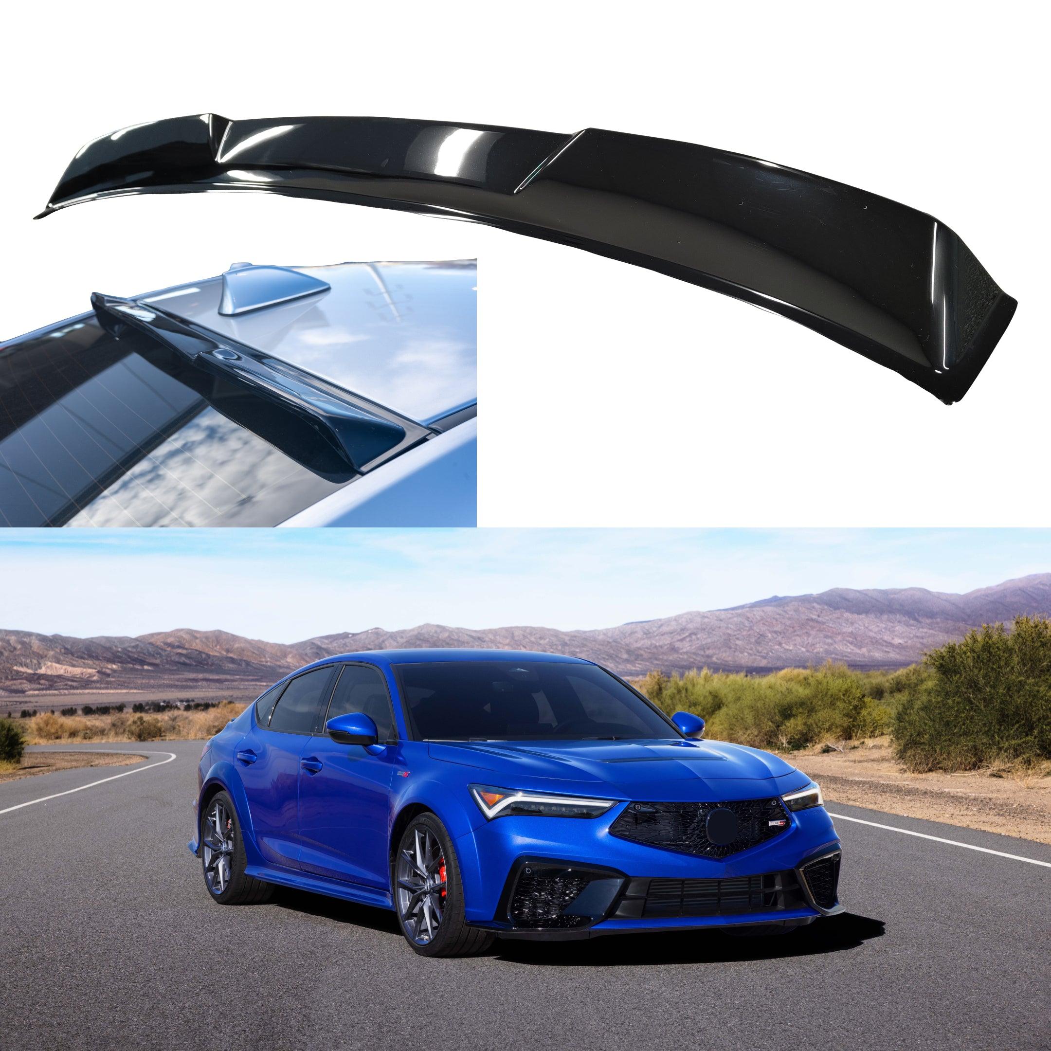 Fits Acura Integra 2023-Up ABS Gloss Black Rear Roof Window Visor Spoi ...