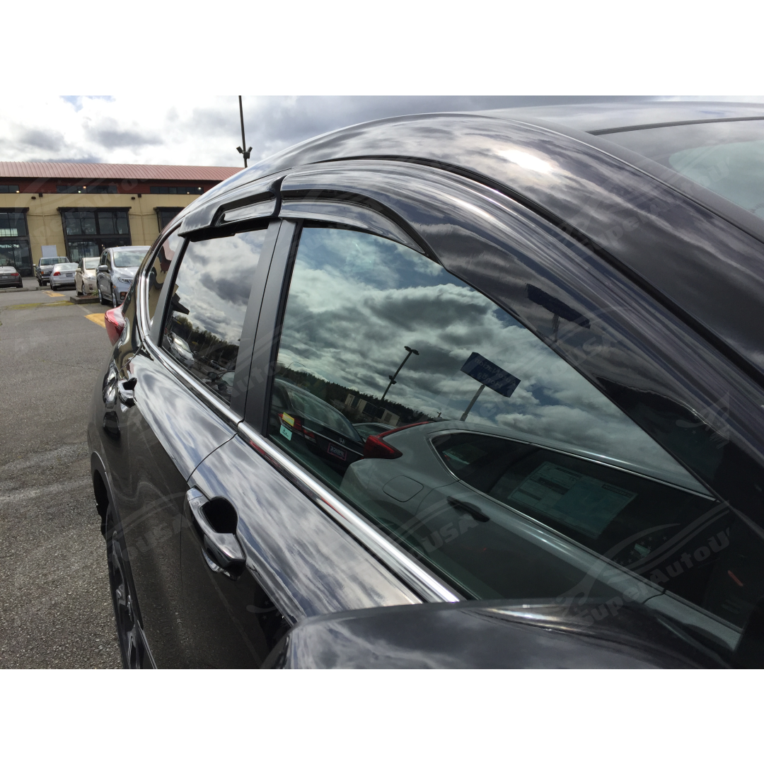 Fits 2022-2024 Toyota Tundra 3D Mugen Style Window Vent Visor Rain Guards Deflectors