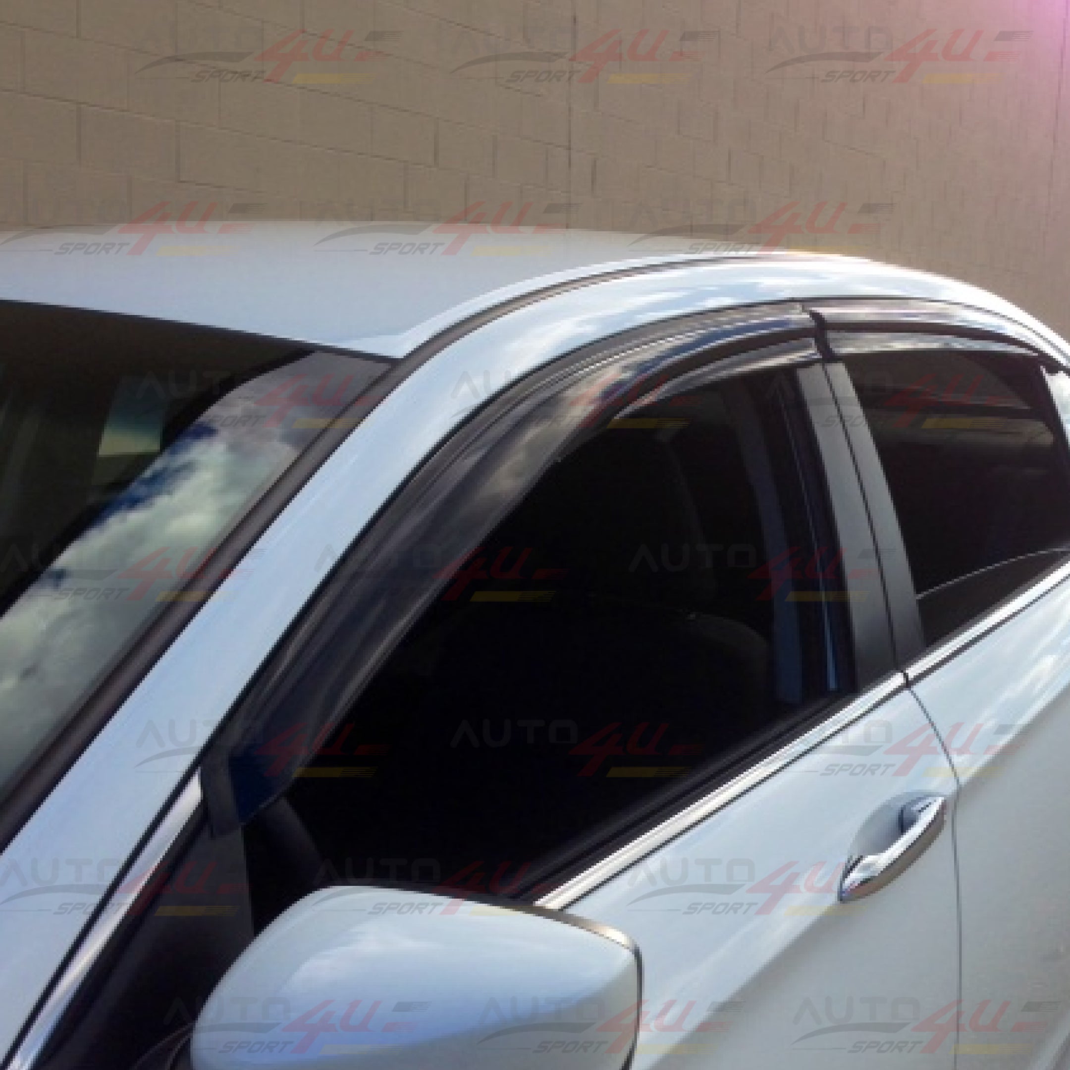 For Honda Civic 2022-23 Hatchback Mugen Style Window Visor Rain Guard Deflectors-4