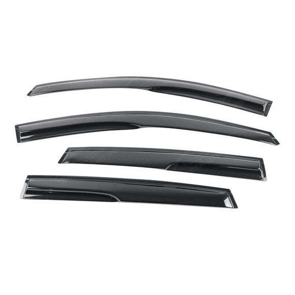 Fits 2014-2018 Mazda3 3D Mugen Style Window Visors & Rear Roof Spoiler