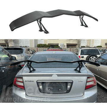 Se adapta al alerón trasero para maletero JDM Racing de estilo Lambo, color negro brillante, para Acura TL GT