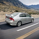 For 2006-11 Honda Civic Sedan Mugen Style Silver Rear Spoiler Wing w/Pannel-5
