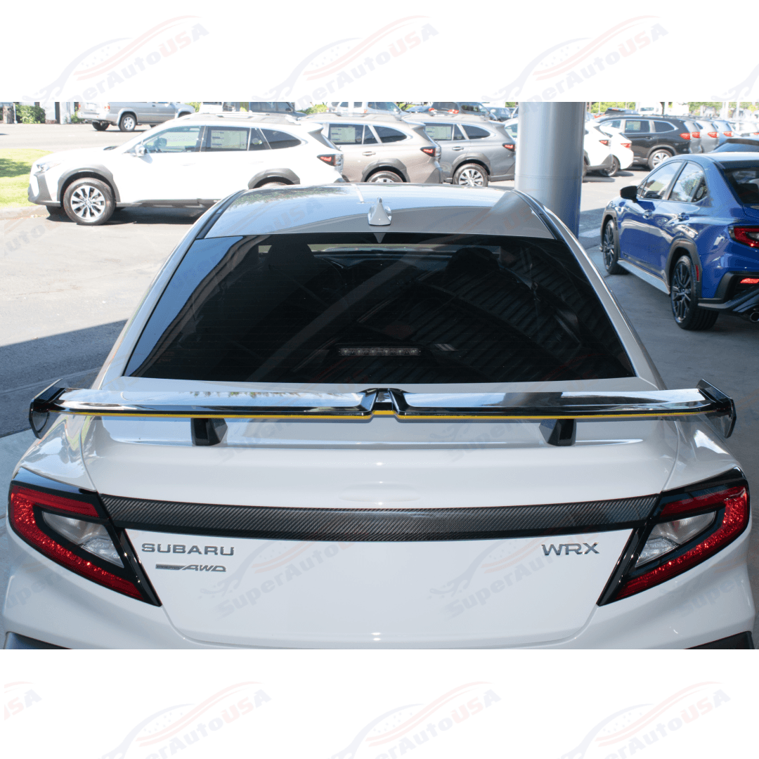 For Subaru WRX STI 2020-Up JDM GT VIP Style Glossy Black Rear Trunk Sp ...