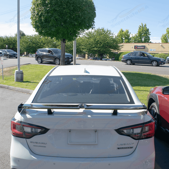 For Subaru Legacy 2020-Up JDM GT VIP Style Glossy Black with Yellow Trim Rear Trunk Spoiler Wing