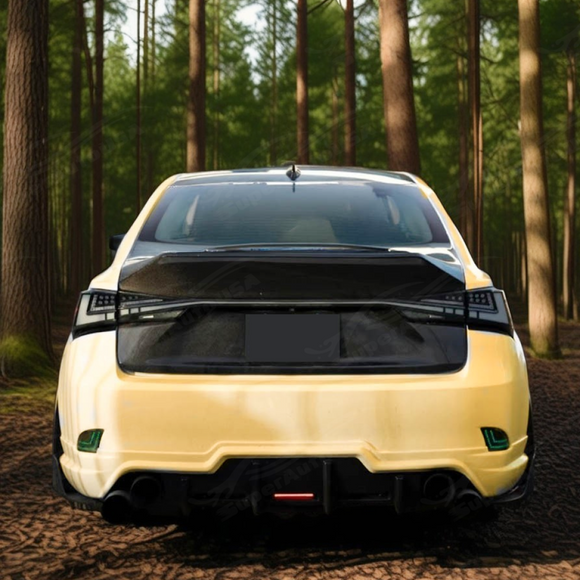 SuperAutoUSA carbon fiber trunk lid for Lexus IS 300 AWD 2016 facelift